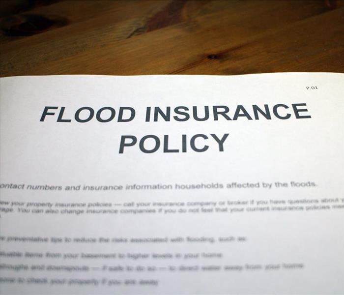 flood insurance policy and pen